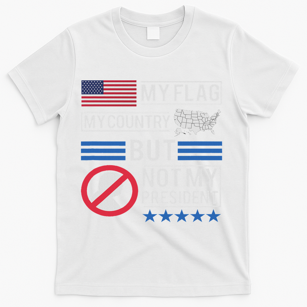Not My President Impeach Trump Anti Trump Impeach 45 T-Shirt - White