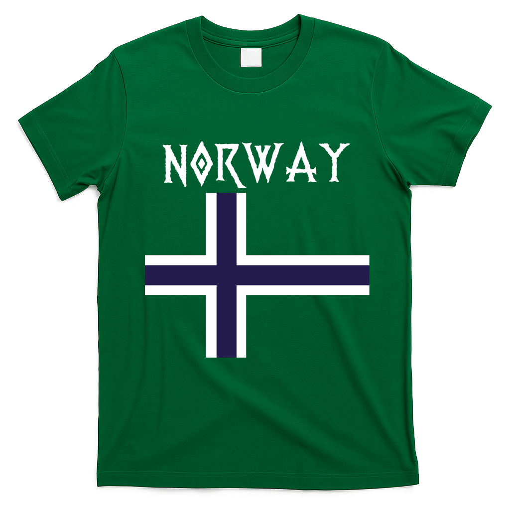 Norway Norwegian Flag T-Shirt - Irish Green