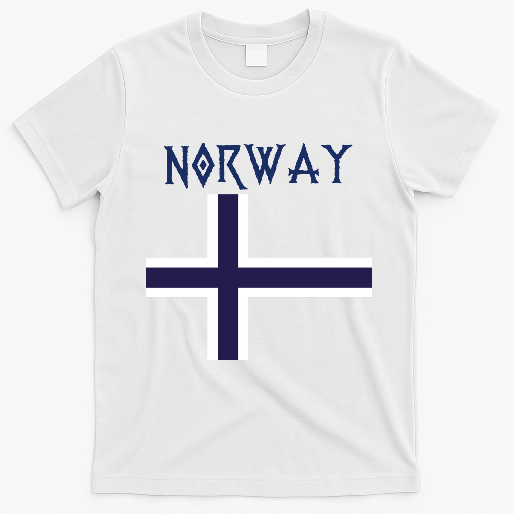 Norway Norwegian Flag T-Shirt - White