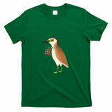 Nankeen Night Heron with floral bouquet - Green