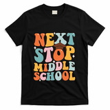 Next Stop Middle School Funny Graduation 5th Grade T-Shirt - Black