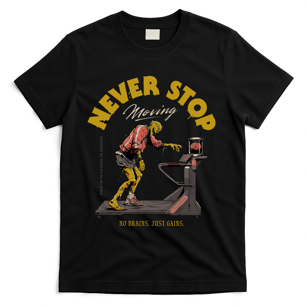 Never Stop Moving... - Black