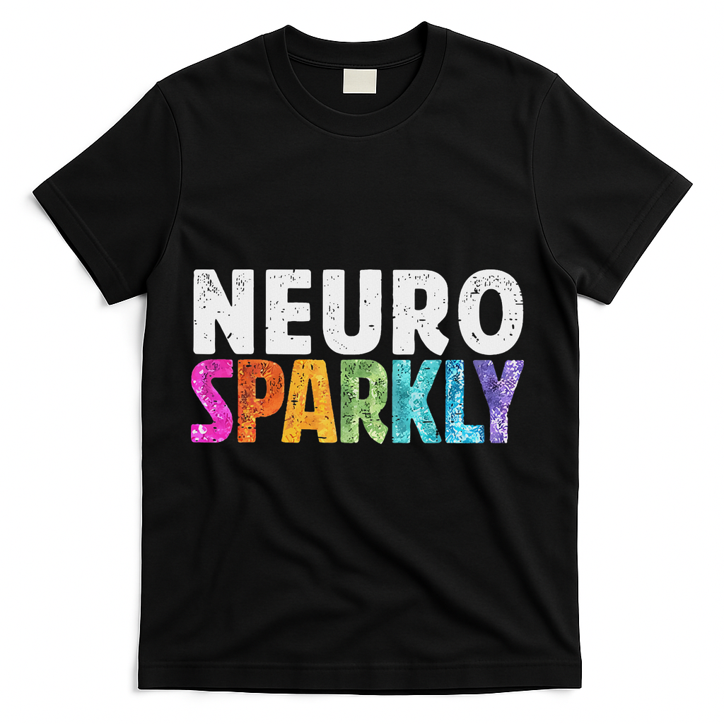Neuro Sped Teacher Autism Awareness Neurodiversity T-Shirt - Black