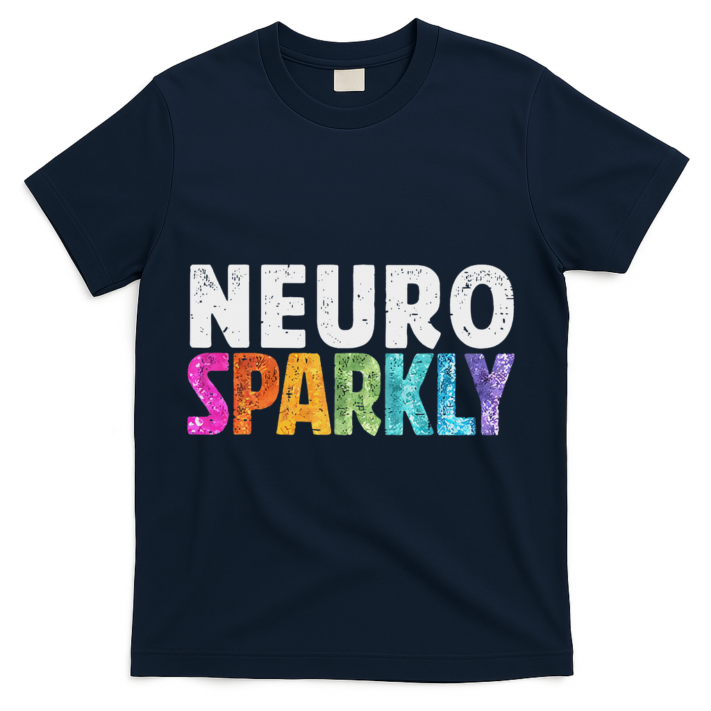 Neuro Sped Teacher Autism Awareness Neurodiversity T-Shirt - Navy