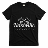 Nashville Tennessee Country Music Usa T-Shirt - Black