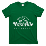 Nashville Tennessee Country Music Usa T-Shirt - Irish Green