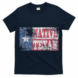 Native Texan Texas Flag Family Home Love Vintage Distressed T-Shirt