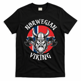 Norwegian Viking History Lovers And Adventurers T-Shirt - Black