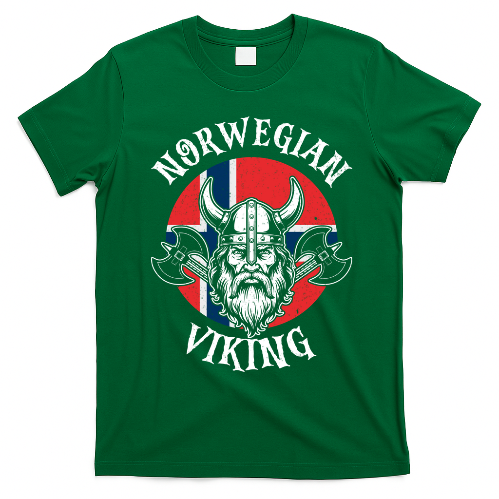 Norwegian Viking History Lovers And Adventurers T-Shirt - Irish Green