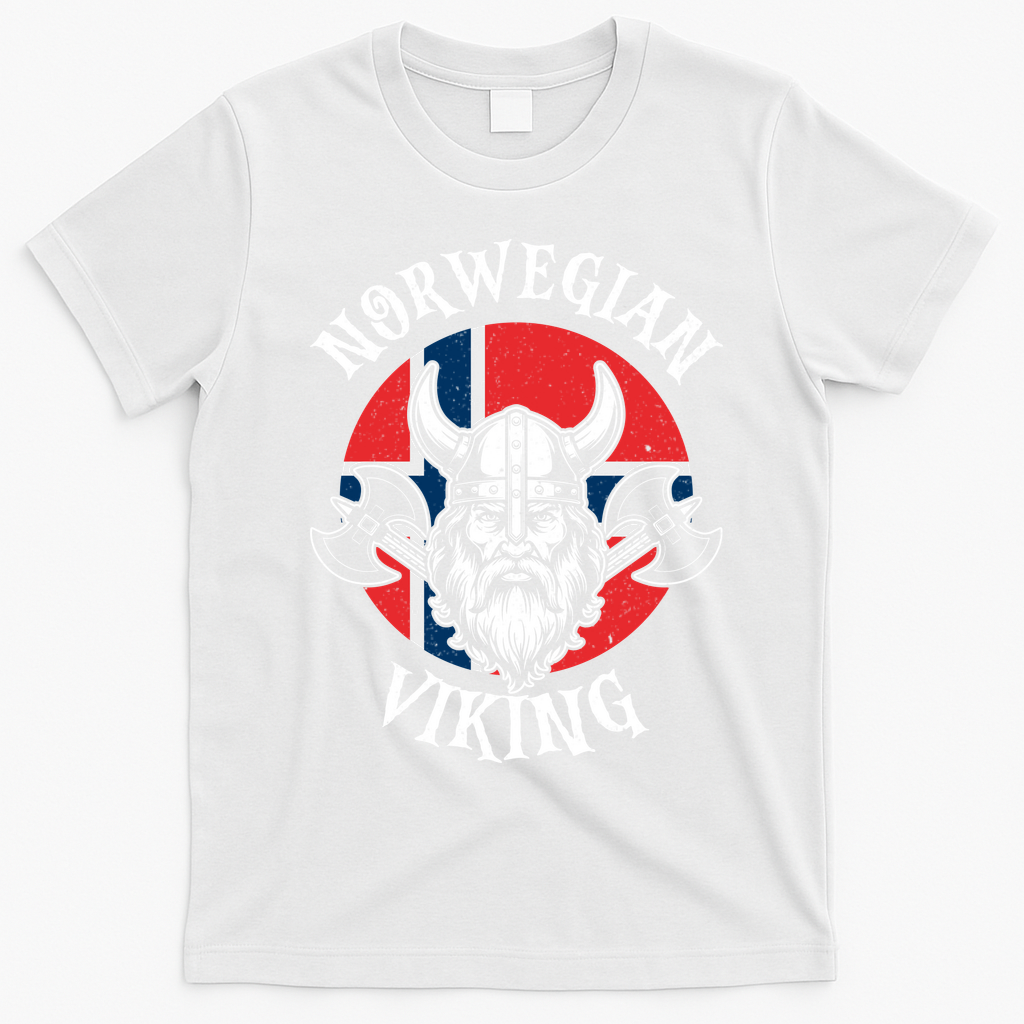 Norwegian Viking History Lovers And Adventurers T-Shirt - White