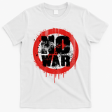 No War Distressed Grunge Paint  T-Shirt - White