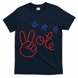 Nicolle Wallace Wearing Peace Vote T-Shirt