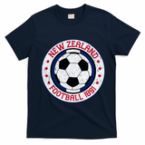New Zealand Football Soccer Fan Vintage 1991 T-Shirt - Navy Blue