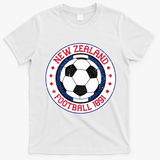 New Zealand Football Soccer Fan Vintage 1991 T-Shirt - White