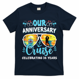 Our Anniversary Cruise Celebrating 36 Year Couples Trip T-Shirt