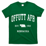 Offutt Afb Nebraska Ne Vintage Established Athletic Sports Design T-Shirt