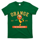 Orange Bird Beach Summer Vacation Flower And Garden T-Shirt - Green