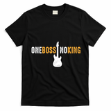 One Boss No King Guitar T-Shirt - Black