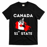 O Canada 51st State Funny Trump Canada Meme T-Shirt - Black