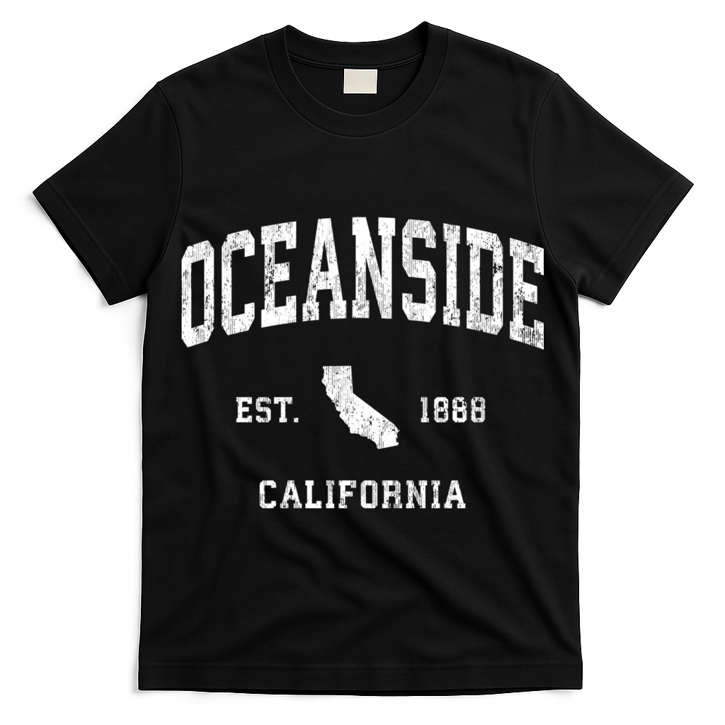 Oceanside California Ca Vintage Athletic T-Shirt