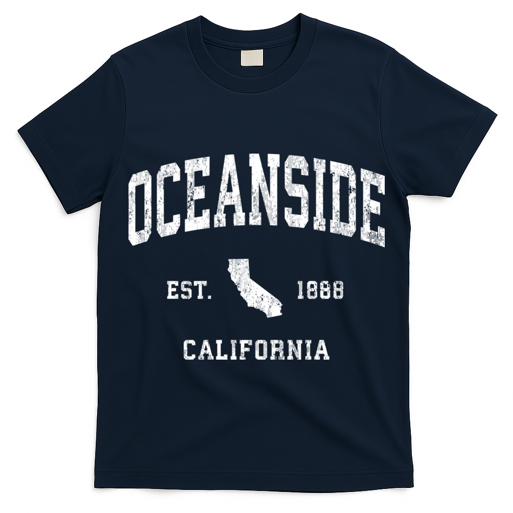 Oceanside California Ca Vintage Athletic T-Shirt