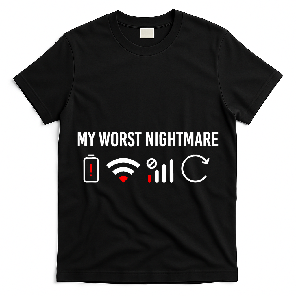 Online Clothes Computer Video Game Geek My Worst Nightmare T-Shirt