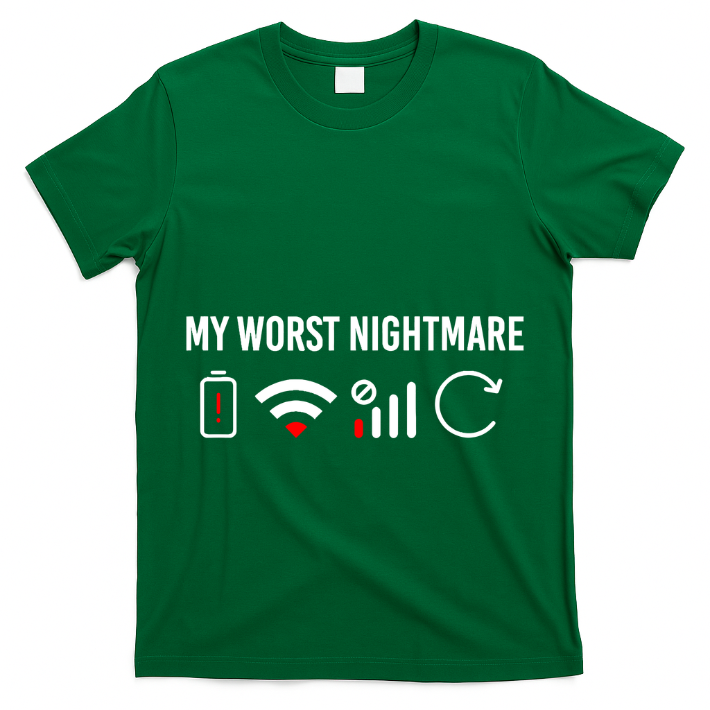 Online Clothes Computer Video Game Geek My Worst Nightmare T-Shirt