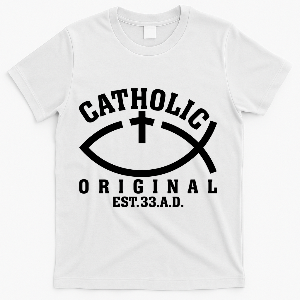 Original Catholic Church God Jesus Christ T-Shirt - White