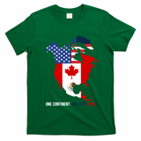 One Continent One Cup 2026 Soccer USA Canada Mexico T-Shirt