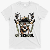 Oh Deer 100 Days Of School Are Here Deer Hunting 100th Day T-Shirt - White