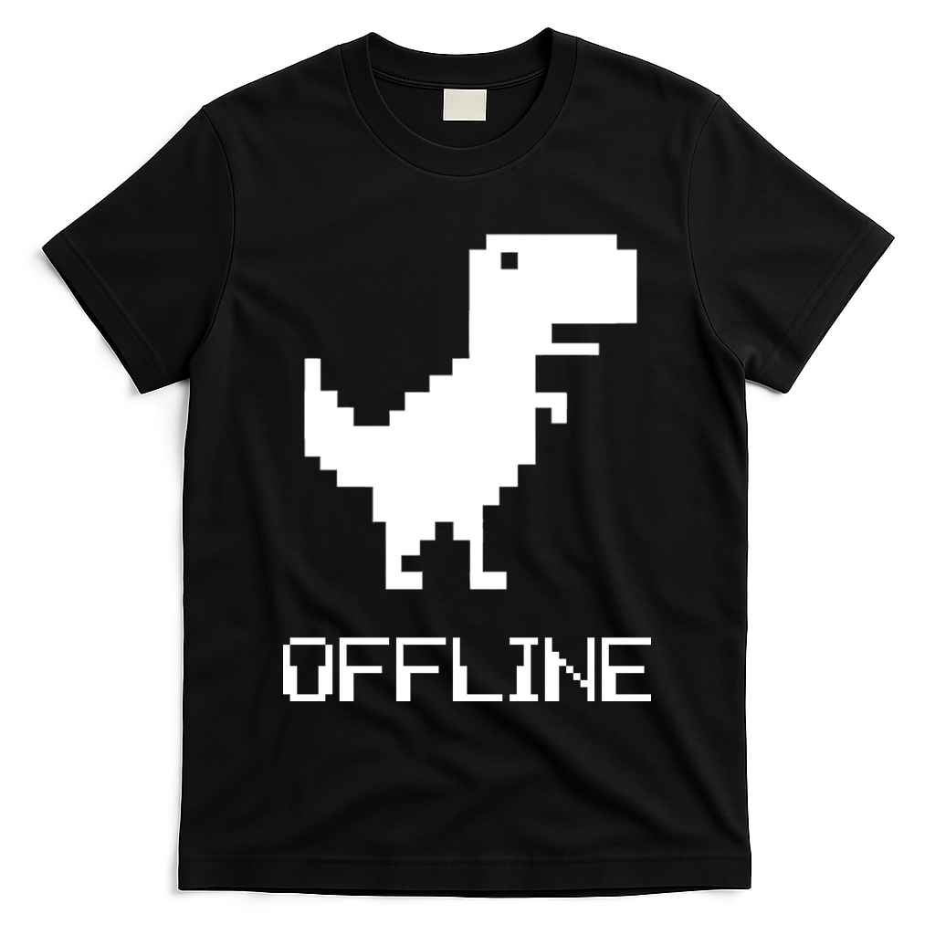 Offline Dinosaur Game T-Shirt