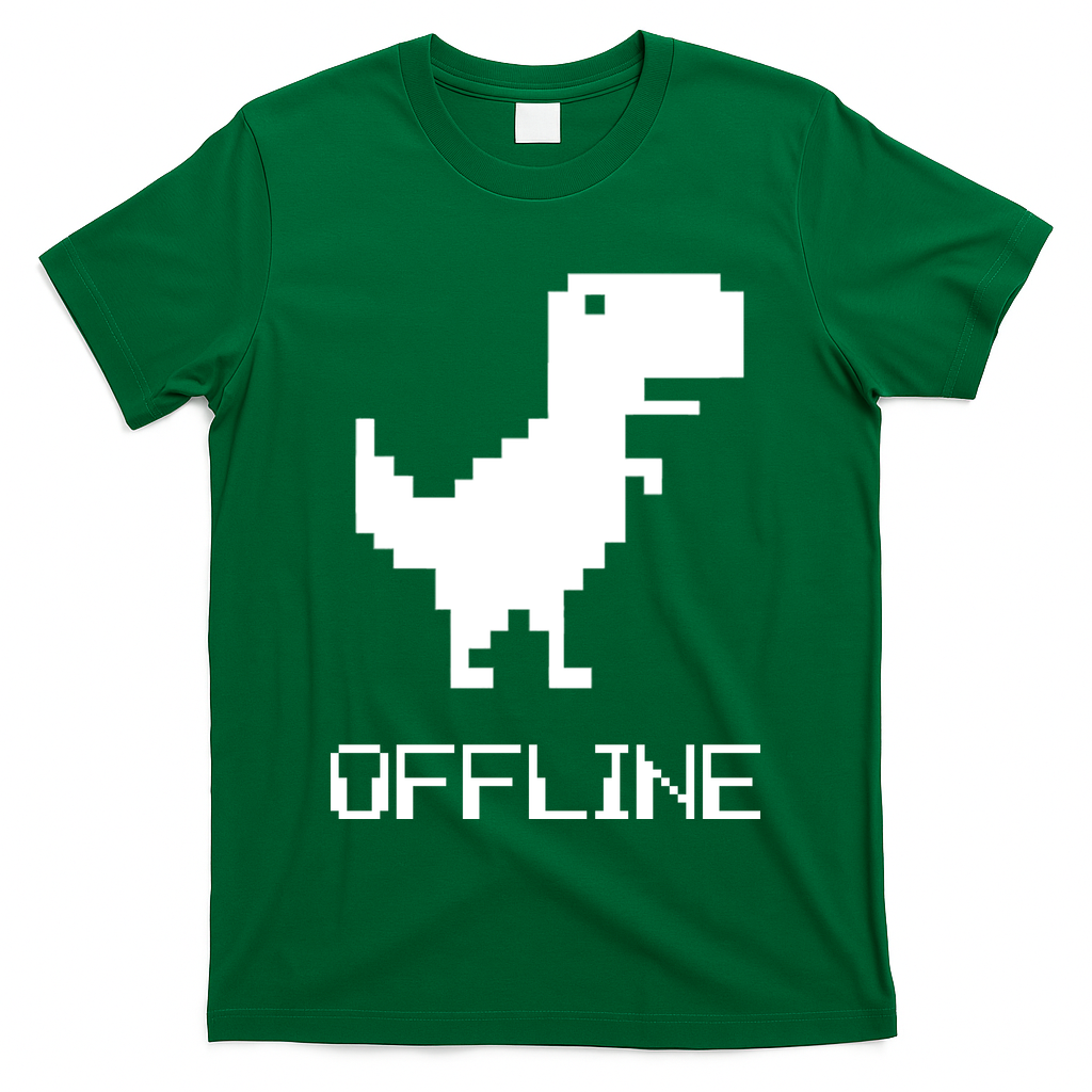 Offline Dinosaur Game T-Shirt