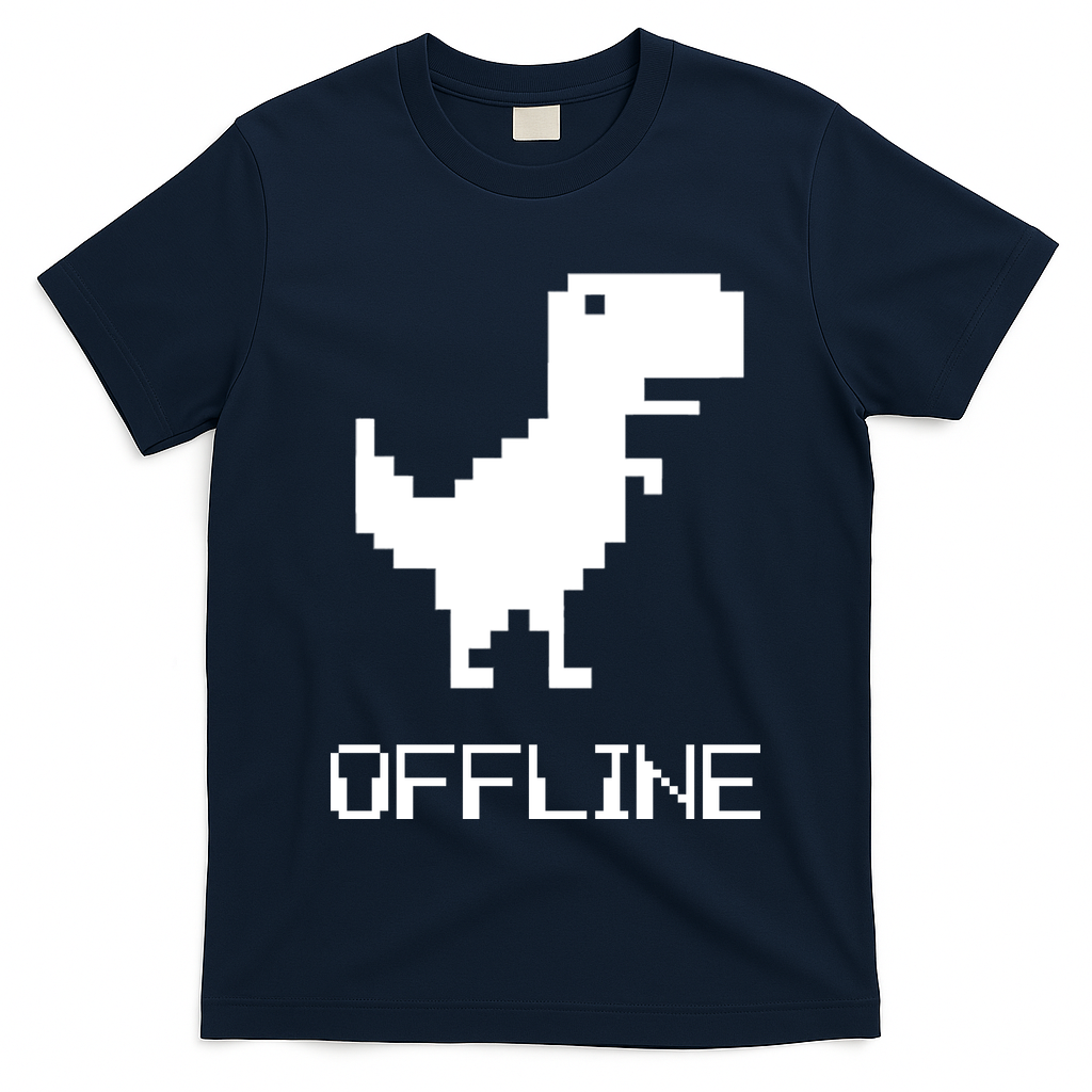 Offline Dinosaur Game T-Shirt