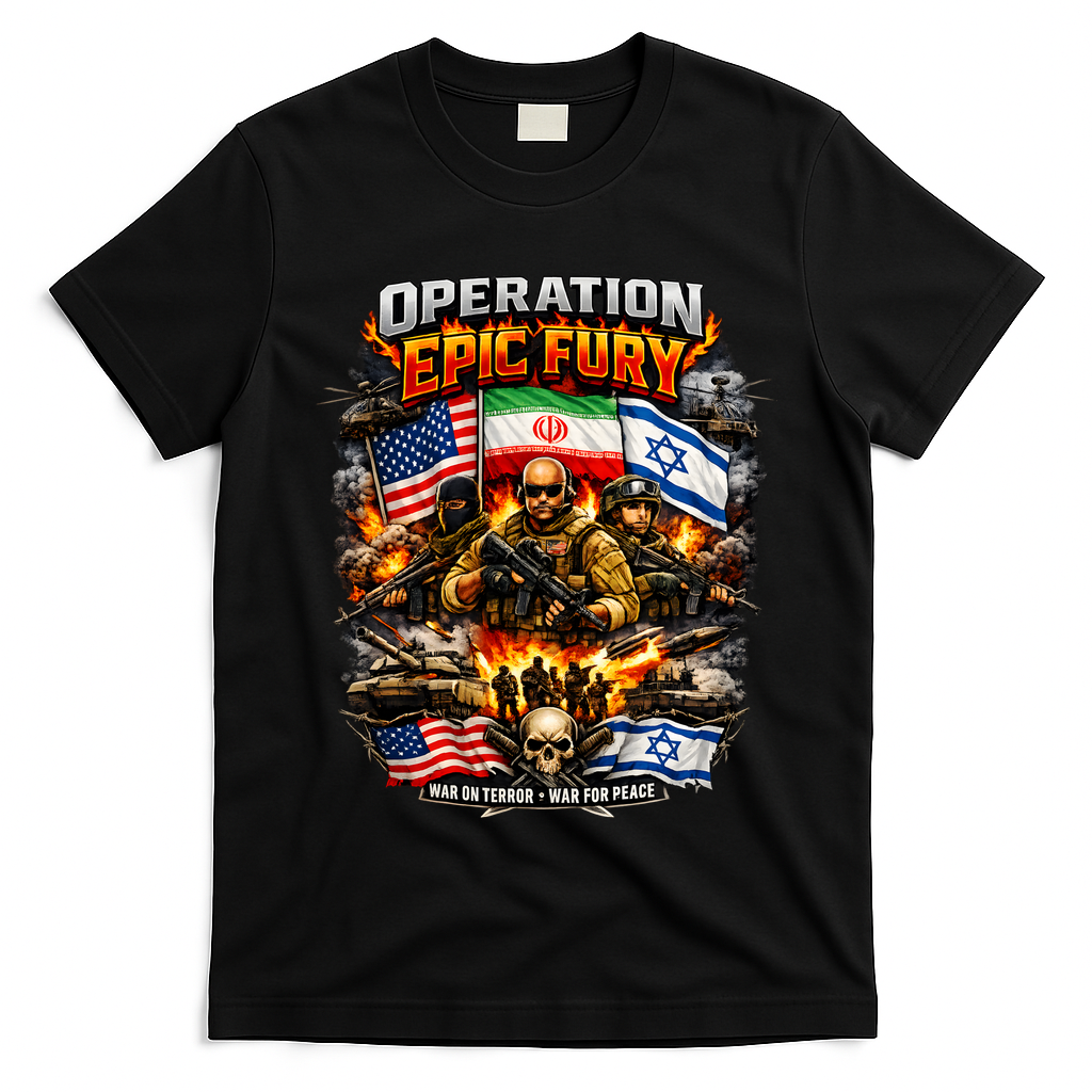 Operation Epic Fury America Iran Israel Fight For Peace T-Shirt