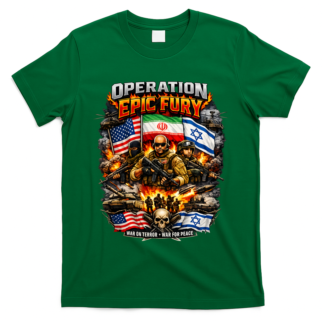 Operation Epic Fury America Iran Israel Fight For Peace T-Shirt