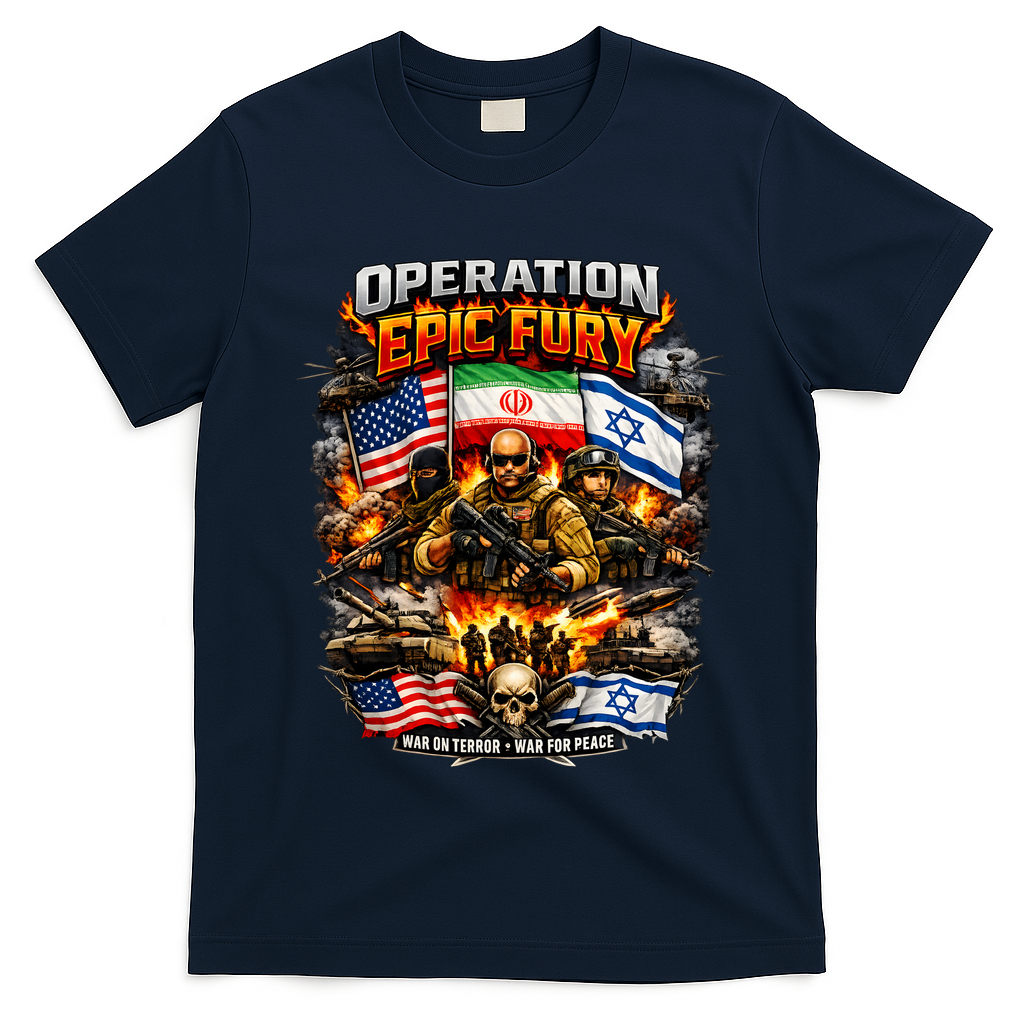 Operation Epic Fury America Iran Israel Fight For Peace T-Shirt