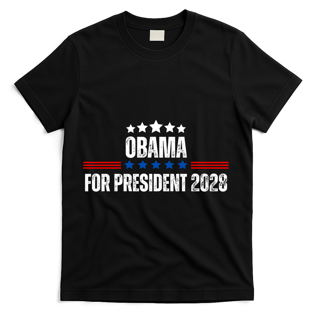 Obama For President 2028 T-Shirt - Black