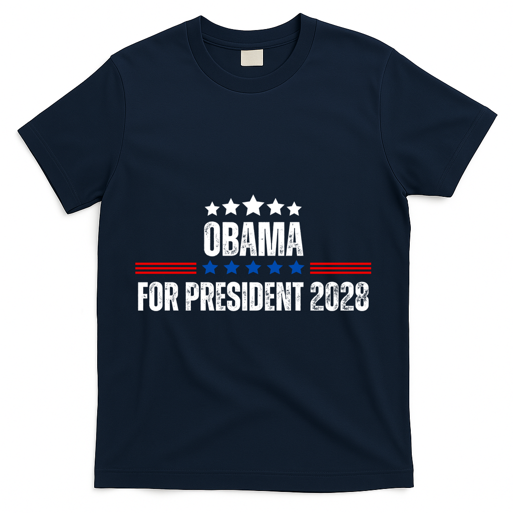 Obama For President 2028 T-Shirt - Navy