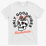 Only Good Vibes Summer T-Shirt - White