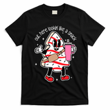 Out Here Looking Like A Snack Cute Boo Jee Xmas Trees Cakes T-Shirt - Black