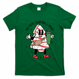 Out Here Looking Like A Snack Cute Boo Jee Xmas Trees Cakes Gift T-Shirt - Irish Green