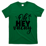 Oh Hey Vacay Palm Tree Summer T-Shirt - Green