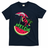 One In A Melon Adorable Cute Fun Summer Watermelon Gift Tee T-Shirt - Navy