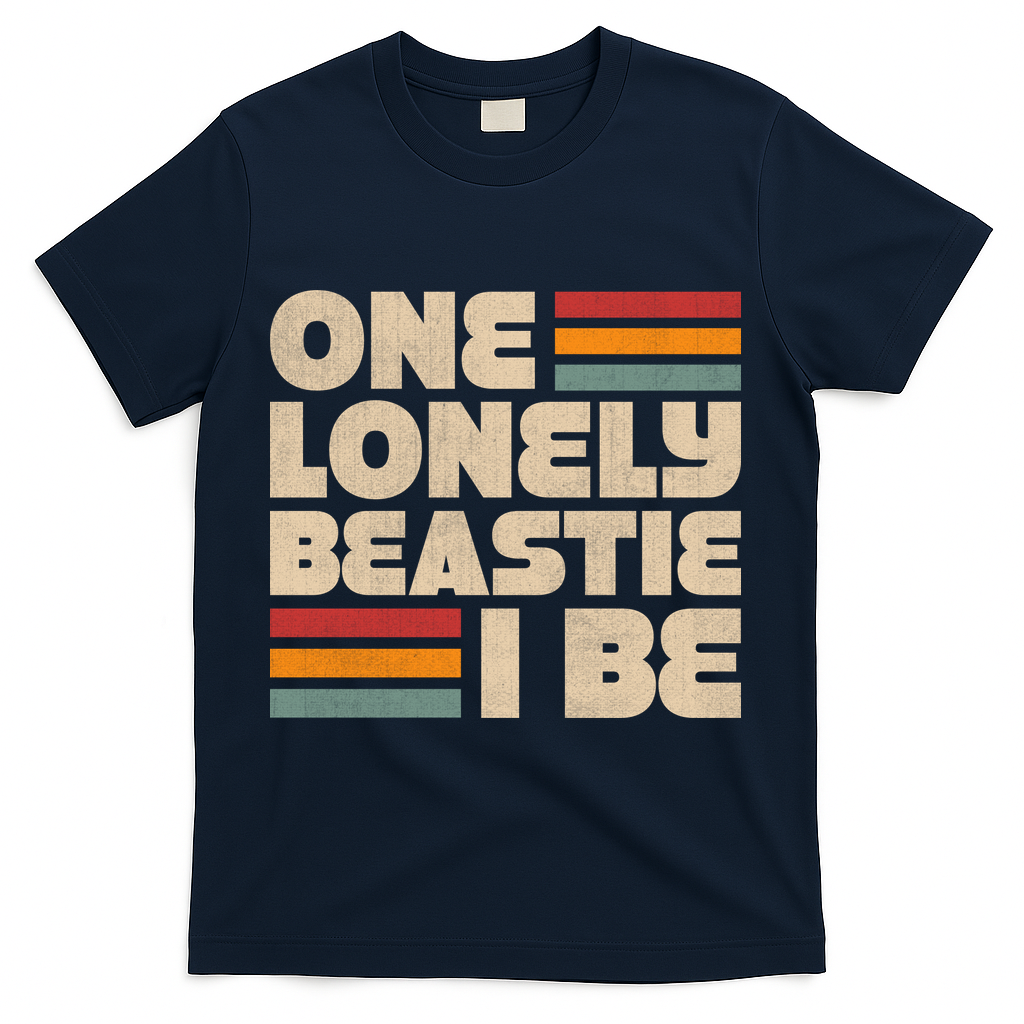 One Lonely Beastie I Be T-Shirt - Navy