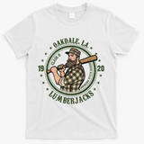Oakdale Louisiana Lumberjacks Vintage Baseball Team T-Shirt - White