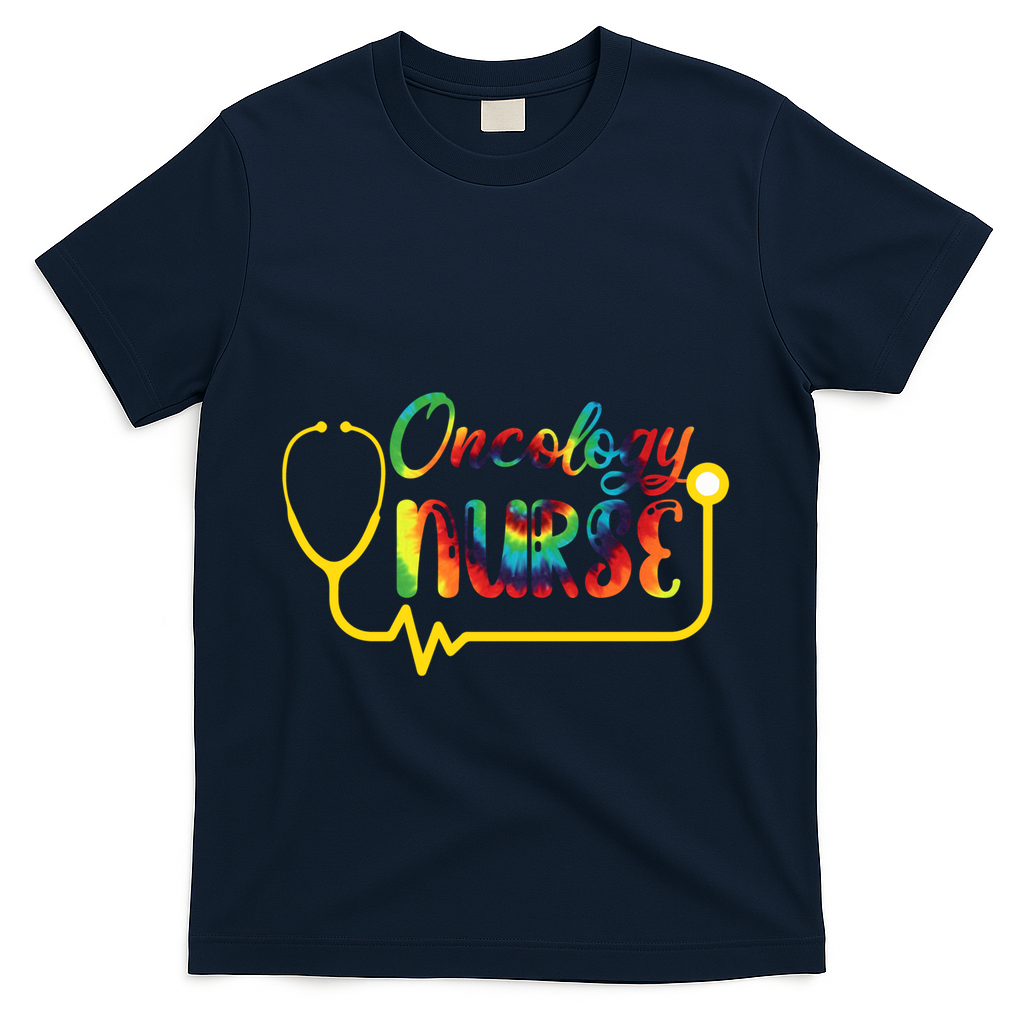 Oncology Nurse Oncologist Nurse Nursing School Gift T-Shirt - Navy