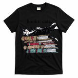 Out Of Print Unisex Literary Books Cats Life Is Sweet Sweatshirt T-Shirt