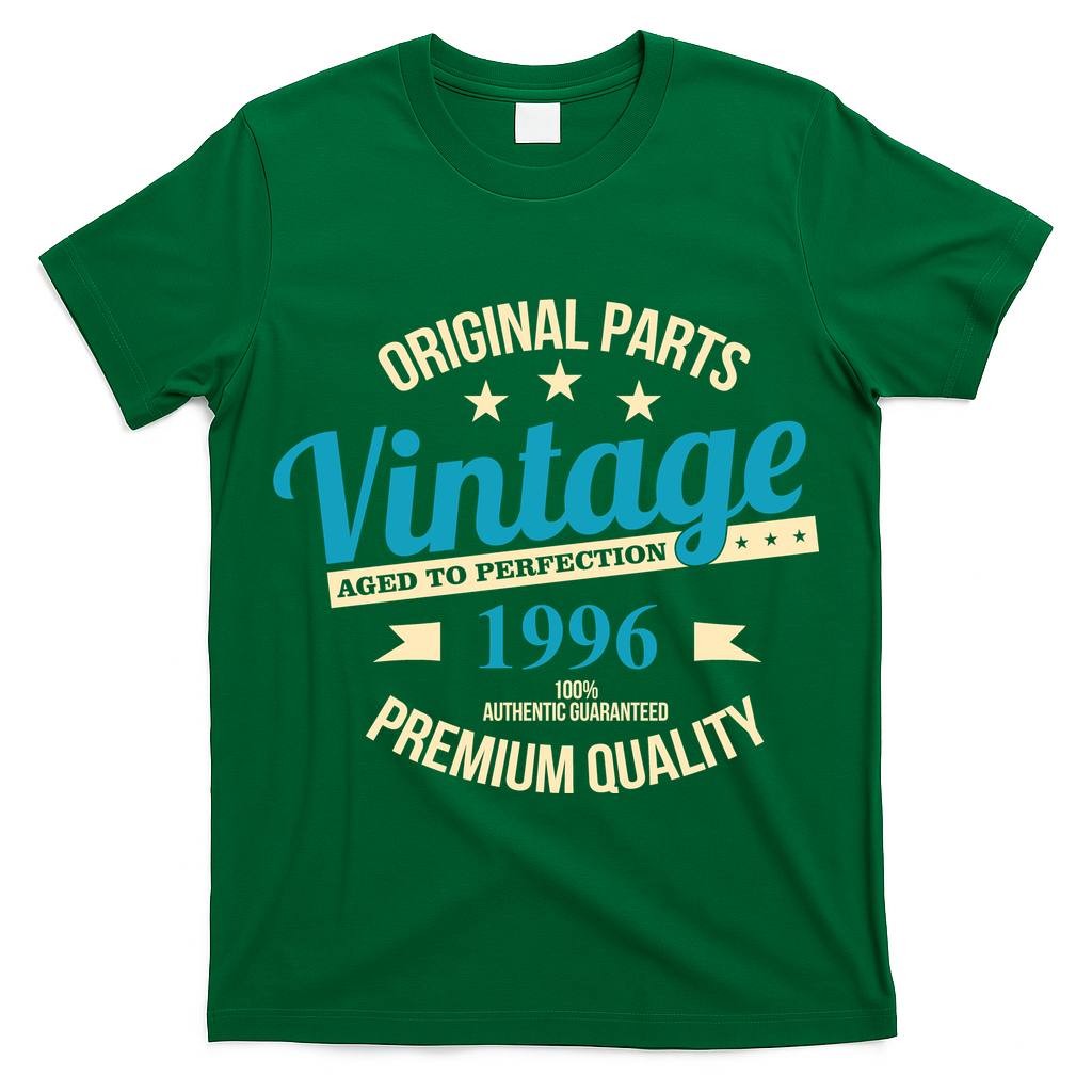 Original Parts Vintage Age To Perfection Premium Quality 1996 30th Birthday T-Shirt
