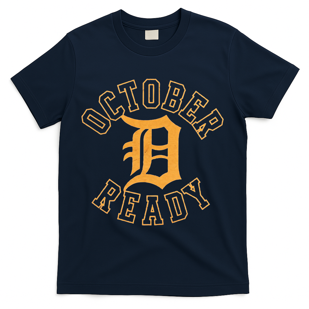 October Ready Funny For Ready Tiger T-Shirt - Navy