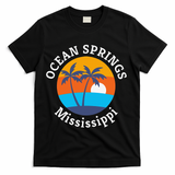 Ocean Springs Beach Mississippi Summer Vacation Souvenir T-Shirt - Black
